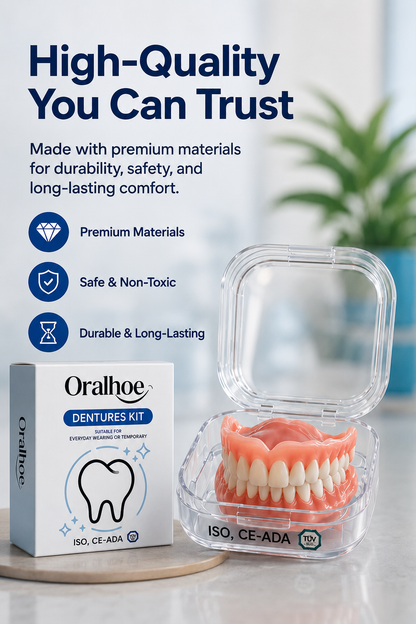 Instant Full Restoration Dentures – Fit At Home In Minutes
