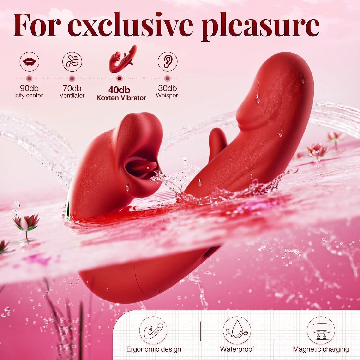 YAGOO quiet waterproof rechargeable design
